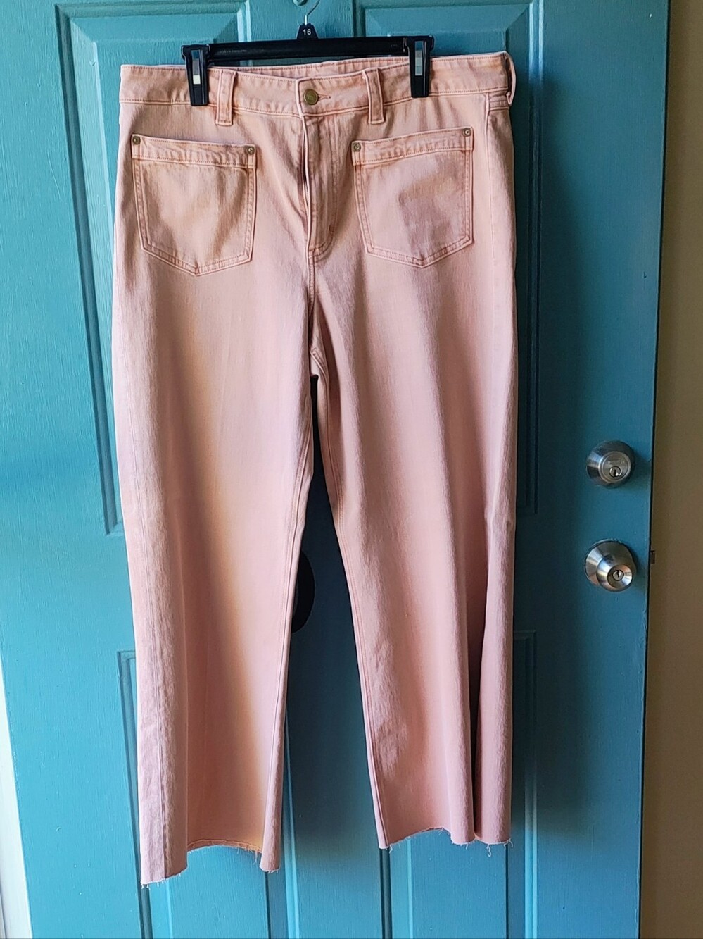 American Eagle Crop Wide Flare Jeans